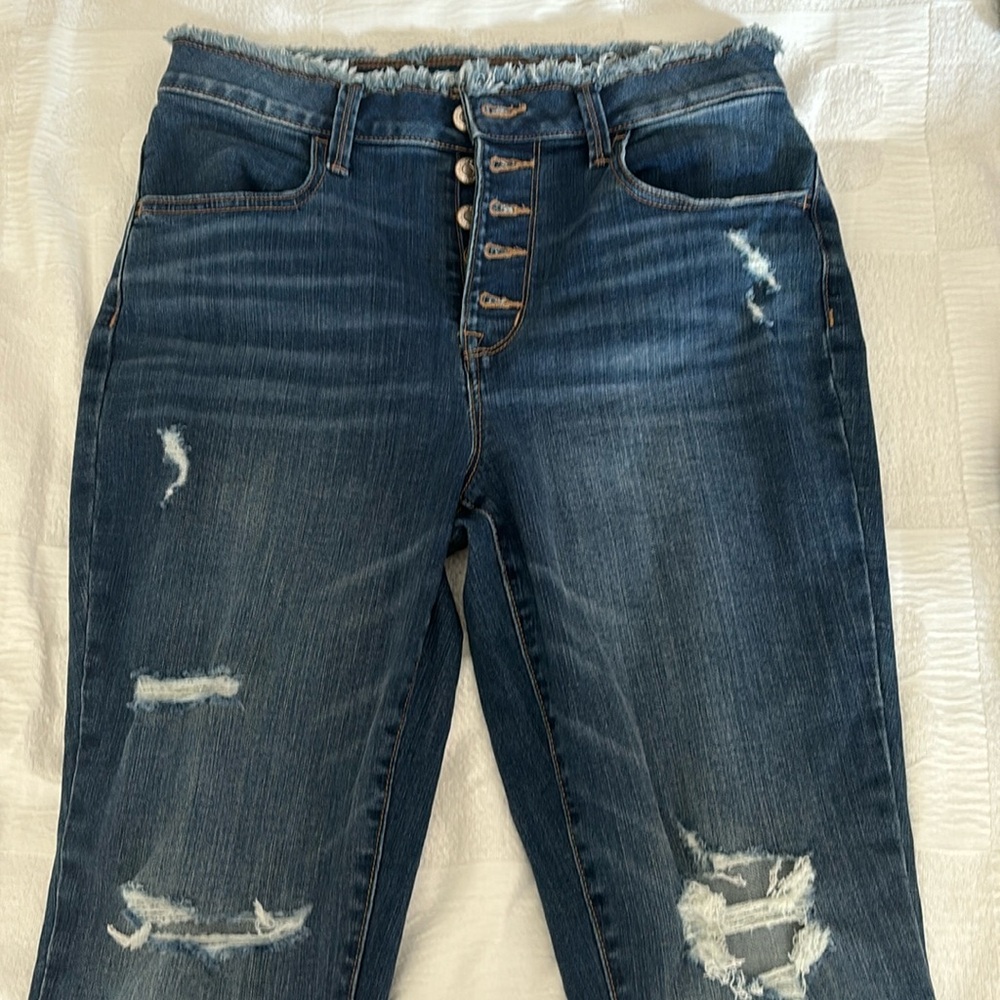 Maurice’s super high rise jeans worn once perfect condition!